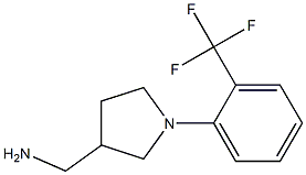 {1-[2-(trifluoromethyl)phenyl]pyrrolidin-3-yl}methylamine Struktur
