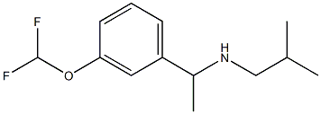 {1-[3-(difluoromethoxy)phenyl]ethyl}(2-methylpropyl)amine,,结构式