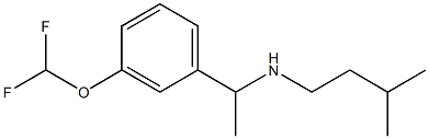  {1-[3-(difluoromethoxy)phenyl]ethyl}(3-methylbutyl)amine