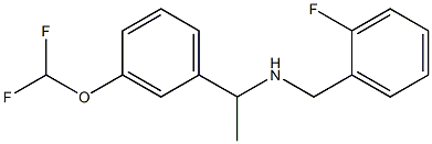  {1-[3-(difluoromethoxy)phenyl]ethyl}[(2-fluorophenyl)methyl]amine