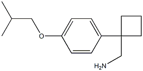 {1-[4-(2-methylpropoxy)phenyl]cyclobutyl}methanamine Struktur