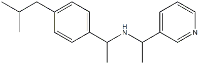 {1-[4-(2-methylpropyl)phenyl]ethyl}[1-(pyridin-3-yl)ethyl]amine Struktur
