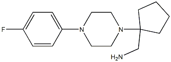 {1-[4-(4-fluorophenyl)piperazin-1-yl]cyclopentyl}methylamine