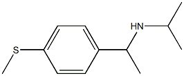 {1-[4-(methylsulfanyl)phenyl]ethyl}(propan-2-yl)amine,,结构式