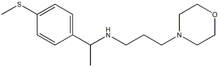 {1-[4-(methylsulfanyl)phenyl]ethyl}[3-(morpholin-4-yl)propyl]amine Structure