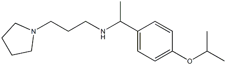 {1-[4-(propan-2-yloxy)phenyl]ethyl}[3-(pyrrolidin-1-yl)propyl]amine,,结构式