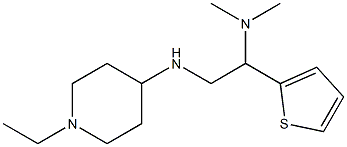 {2-[(1-ethylpiperidin-4-yl)amino]-1-(thiophen-2-yl)ethyl}dimethylamine Structure