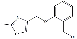 {2-[(2-methyl-1,3-thiazol-4-yl)methoxy]phenyl}methanol,,结构式