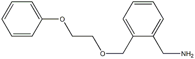 {2-[(2-phenoxyethoxy)methyl]phenyl}methanamine Structure