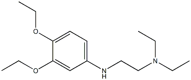 {2-[(3,4-diethoxyphenyl)amino]ethyl}diethylamine Structure