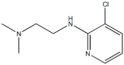 {2-[(3-chloropyridin-2-yl)amino]ethyl}dimethylamine,,结构式