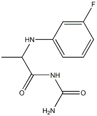 {2-[(3-fluorophenyl)amino]propanoyl}urea Struktur