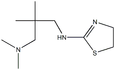 {2-[(4,5-dihydro-1,3-thiazol-2-ylamino)methyl]-2-methylpropyl}dimethylamine,,结构式