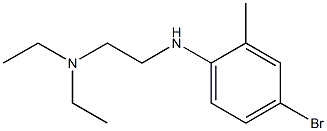 {2-[(4-bromo-2-methylphenyl)amino]ethyl}diethylamine 化学構造式
