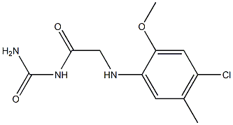 {2-[(4-chloro-2-methoxy-5-methylphenyl)amino]acetyl}urea