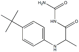 {2-[(4-tert-butylphenyl)amino]propanoyl}urea,,结构式