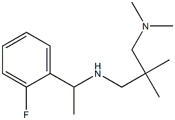{2-[(dimethylamino)methyl]-2-methylpropyl}[1-(2-fluorophenyl)ethyl]amine,,结构式