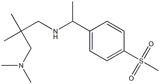 {2-[(dimethylamino)methyl]-2-methylpropyl}[1-(4-methanesulfonylphenyl)ethyl]amine|