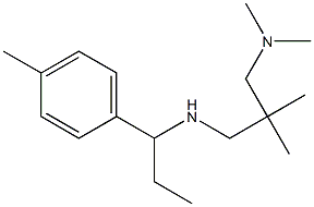 {2-[(dimethylamino)methyl]-2-methylpropyl}[1-(4-methylphenyl)propyl]amine Structure