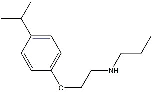 {2-[4-(propan-2-yl)phenoxy]ethyl}(propyl)amine 结构式