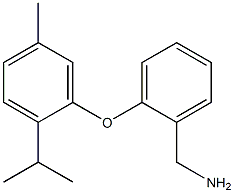 {2-[5-methyl-2-(propan-2-yl)phenoxy]phenyl}methanamine,,结构式