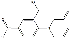 {2-[bis(prop-2-en-1-yl)amino]-5-nitrophenyl}methanol,,结构式