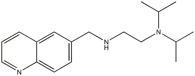 {2-[bis(propan-2-yl)amino]ethyl}(quinolin-6-ylmethyl)amine,,结构式
