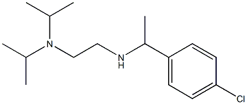 {2-[bis(propan-2-yl)amino]ethyl}[1-(4-chlorophenyl)ethyl]amine,,结构式