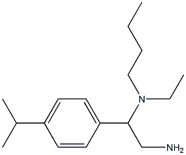 {2-amino-1-[4-(propan-2-yl)phenyl]ethyl}(butyl)ethylamine 结构式