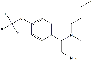 {2-amino-1-[4-(trifluoromethoxy)phenyl]ethyl}(butyl)methylamine Structure