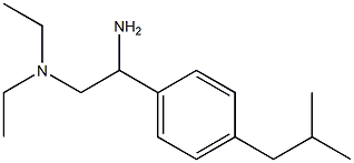 {2-amino-2-[4-(2-methylpropyl)phenyl]ethyl}diethylamine 结构式