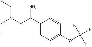 {2-amino-2-[4-(trifluoromethoxy)phenyl]ethyl}diethylamine Struktur