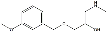 {2-hydroxy-3-[(3-methoxyphenyl)methoxy]propyl}(methyl)amine,,结构式