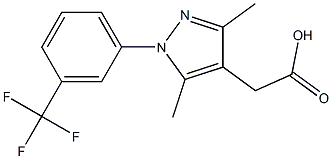 {3,5-dimethyl-1-[3-(trifluoromethyl)phenyl]-1H-pyrazol-4-yl}acetic acid