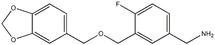 {3-[(2H-1,3-benzodioxol-5-ylmethoxy)methyl]-4-fluorophenyl}methanamine