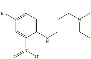 {3-[(4-bromo-2-nitrophenyl)amino]propyl}diethylamine,,结构式