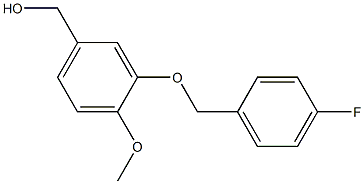 {3-[(4-fluorophenyl)methoxy]-4-methoxyphenyl}methanol Structure