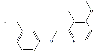 {3-[(4-methoxy-3,5-dimethylpyridin-2-yl)methoxy]phenyl}methanol 结构式