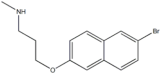 {3-[(6-bromonaphthalen-2-yl)oxy]propyl}(methyl)amine Structure