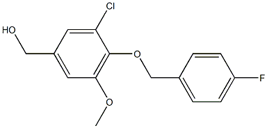 {3-chloro-4-[(4-fluorophenyl)methoxy]-5-methoxyphenyl}methanol