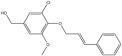 {3-chloro-5-methoxy-4-[(3-phenylprop-2-en-1-yl)oxy]phenyl}methanol|