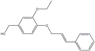 {3-ethoxy-4-[(3-phenylprop-2-en-1-yl)oxy]phenyl}methanol Structure