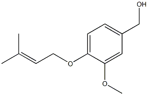 {3-methoxy-4-[(3-methylbut-2-en-1-yl)oxy]phenyl}methanol 结构式