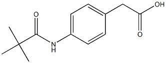 {4-[(2,2-dimethylpropanoyl)amino]phenyl}acetic acid Structure