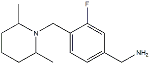  {4-[(2,6-dimethylpiperidin-1-yl)methyl]-3-fluorophenyl}methanamine