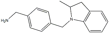 {4-[(2-methyl-2,3-dihydro-1H-indol-1-yl)methyl]phenyl}methanamine