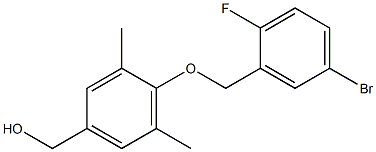 {4-[(5-bromo-2-fluorophenyl)methoxy]-3,5-dimethylphenyl}methanol