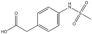 {4-[(methylsulfonyl)amino]phenyl}acetic acid Structure