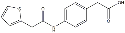 {4-[(thien-2-ylacetyl)amino]phenyl}acetic acid,,结构式