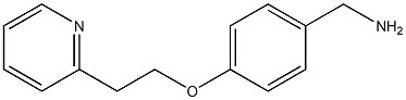 {4-[2-(pyridin-2-yl)ethoxy]phenyl}methanamine Structure